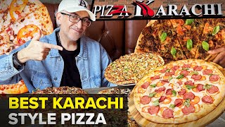 Pizza Karachi BEST Halal Pizza in Ridgeway Plaza Mississauga  Karachi Pizza  🇵🇰 Street Food PK [upl. by Barney]