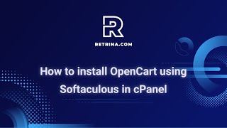 How to Install OpenCart Using Softaculous in cPanel StepbyStep Tutorial [upl. by Ennovihc]