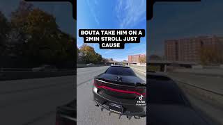 HELLCAT CUTTIN UP WITH POLICE😱🚨foryou automobile cars fypシ゚viral fyp youtubeshorts youtuber [upl. by Quint]