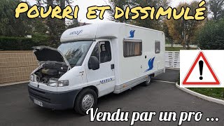 Campingcar  Cachemisère et humidité encore une épave  Vendu par un professionnel [upl. by Ahsats]