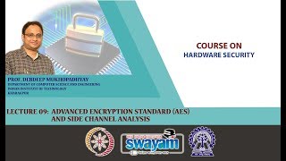 Lecture 09  Advance Encryption StandardAESand Side Channel Analysis [upl. by Allison]