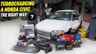 TurboCharging an EG Honda Civic  NOT AN EBAY TURBO KIT [upl. by Allana]