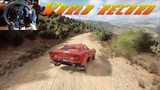 World Record 14  Lancia Stratos  Thrustmaster T300RS Gameplay Chase View  DiRT Rally 20 [upl. by Nodyarg]