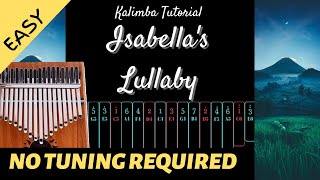 Isabella’s Lullaby  The Promised Neverland OST  Kalimba Tutorial Easy [upl. by Anitteb]