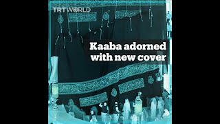 Kaaba adorned with a new cover as annual Hajj begins [upl. by Carrillo]