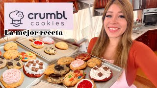 Crumbl Cookies receta la mejor receta de todas👌🏻 GALLETAS EXTREMADAMENTE RICAS 👩🏼‍🍳 [upl. by Bertle]