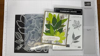 Stampin’ Up Changing Leaves Just A Note Card Tutorial [upl. by Bernetta685]