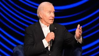 So embarrassing Barack Obama awkwardly leads Joe Biden off stage after freezing at fundraiser [upl. by Lan]