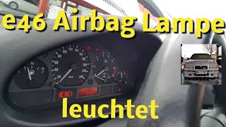 Airbaglampe leuchtet gelöst Sitzbelegungsmatte auscodieren e46 leuchtet Fehler löschen codieren [upl. by Maxie652]