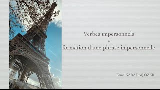 Verbes impersonnels  formation d’une phrase impersonnelle [upl. by Hoover700]