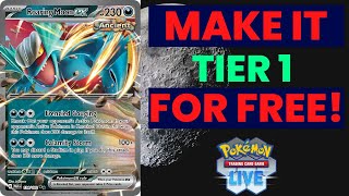 Upgrading the Free Roaring Moon ex Deck on PTCGL [upl. by Ynaffit]