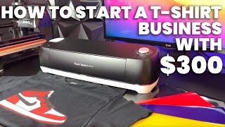 How To Start A TShirt Business With 300 Cricut  Heat Press Machine [upl. by Aikel]