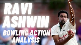 Ravichandran Ashwin Bowling Action Analysis in Slow Motion amp Nets  Bowling Action Analysis [upl. by Orpah]