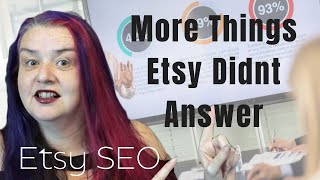 Etsy Wouldnt Answer These Seller Questions Either [upl. by Meehyrb]