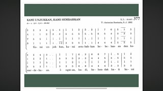 Kami Unjukkan Kami Sembahkan PS 377  notasi Tenor [upl. by Koy225]