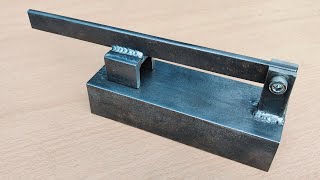 Rarely known by welders How to make a simple DIY metal bending tool [upl. by Sinnel]