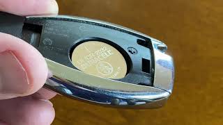 Mercedes C300 W205 Key Battery Replacement Key Fob [upl. by Enalda489]