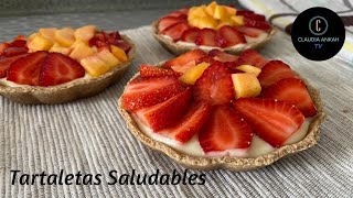 Tartaletas con crema pastelera y frutas  Delicioso Fácil y Saludable 🍓 [upl. by Hubey]