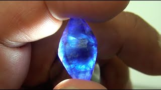 Gem Cutting Faceting amp Polishing  Blue Sapphire [upl. by Nnyw330]