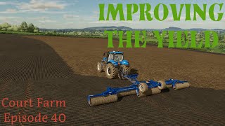 Rolling and Fertilizing the Fields  Court Farm Country Park Episode 40  Farming Simulator 22 [upl. by Siuqcram611]