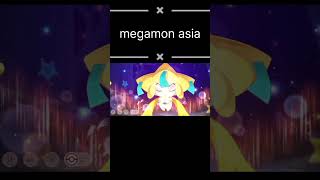 Jirachi mega moveMegamon asia gameplay megamon megamonasia [upl. by Ayenat]