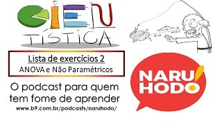 ANOVA e Introdução a testes Não Paramétricos  Aula prática 2 Módulo Básico [upl. by Lindley]