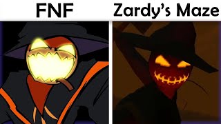 Zardy Jumpscares FNF Mod VS Zardys Maze [upl. by Yule842]