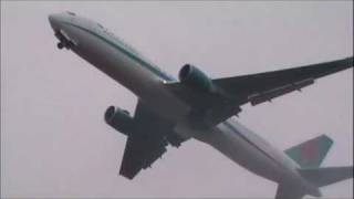 Thomson \ First Choice  Boeing 76739HER  Heavy Rain Take Off Birmingham [upl. by Bubb377]