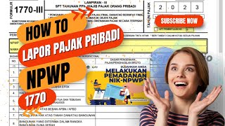 Cara isi SPT 1770 ONLINE E FORM Tahun 2024 [upl. by Anna-Diana]