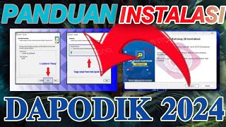 PANDUAN\CARA INSTALASI DAPODIK TERBARU 2024 [upl. by Daffi]