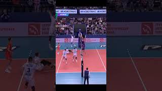 Libero plays twice😂Volleyballvolleyball gamevolleyru [upl. by Llemert12]