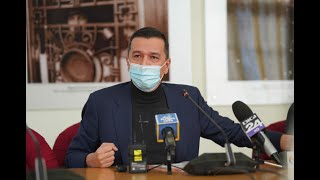 Ministrul Sorin Grindeanu  conferinta de presa la Timisoara pe tema infrastructurii [upl. by Auohc]