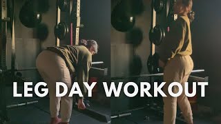 My leg day routine🦵🏽✨ Gym Vlog [upl. by Ocirred]