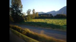 A crossCanada Greyhound bus trip 15 Chilliwack to Port Mann Bridge 20100824 [upl. by Aeuhsoj]