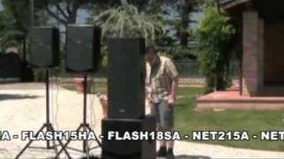 Demo Sound Systems  Proel FLASH amp NET Series [upl. by Kinny626]