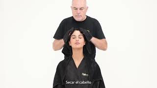 Terapia de Cauterización para tratar el encrespamiento en las capas externas del cabello  Salerm [upl. by Elylrac]