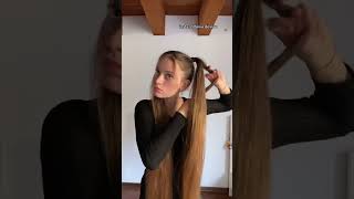 sailor moon hairstyle on 4 feet of hair  ottaviadevivo [upl. by Haelat]