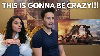 GODZILLA VS KONG TRAILER Couple Reacts [upl. by Kavanaugh]