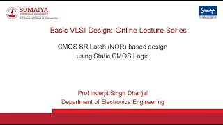 CMOS SR Latch NOR based design using Static CMOS Logic [upl. by Richara842]