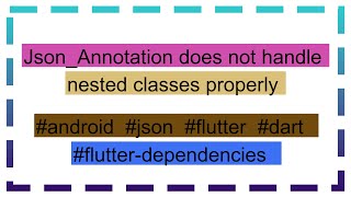 JsonAnnotation does not handle nested classes properly [upl. by Ayekan]