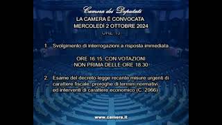 Roma  Camera  19 Legislatura  358 seduta 021024 [upl. by Karee]