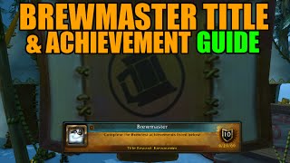 WoW Brewfest Brewmaster Title amp Meta Achievement Guide [upl. by Daphene]