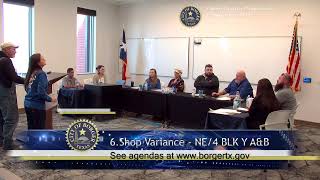 City of Borger  Zoning Board of Adjustments Meeting  November 14th 2024 [upl. by Aneehta]