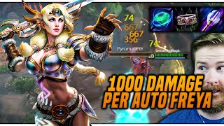 MASSIVE FREYA LATE GAME DAMAGE CARRIES RANKED [upl. by Naffets]