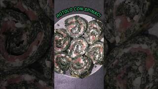 Rotolo con spinaci 👩🏻‍🍳 ricette shorts [upl. by Juxon]