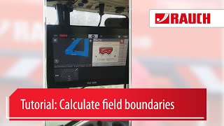 Tutorial ISOBUS 67  Spreader with CCI 1200  Calculating the field border  EN [upl. by Kathlin]