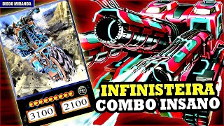 INFINISTEIRA É MUITO FORTE E COMPETITIVO OS COMBOS SÃO INSANOS  INFINITRACK  YuGiOh Duel Links [upl. by Norrab502]