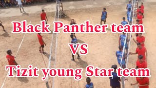 Lao ong mo Volleyball Tournament Black Panther VS Tizit young Star team [upl. by Nnairrehs]