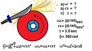 Physics 11 Rotational Motion 6 of 6 Grinding Wheel [upl. by Robinson920]