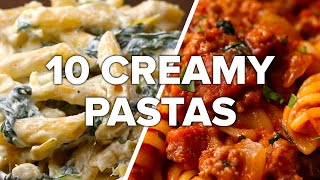 10 Creamy amp Satisfying Pasta Dishes [upl. by Eckart]